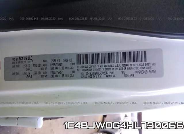 1C4BJWDG4HL730066 фото 10