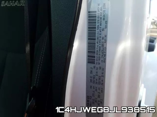 1C4HJWEG8JL938515 фото 2