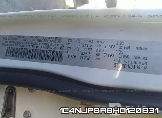 1C4NJPBA8HD120831 фото 10