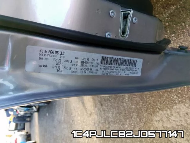 1C4PJLCB2JD577147 фото 2