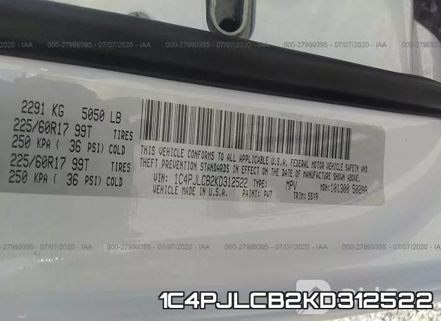 1C4PJLCB2KD312522 фото 10