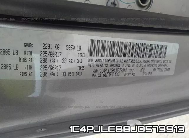 1C4PJLCB8JD573913 фото 10