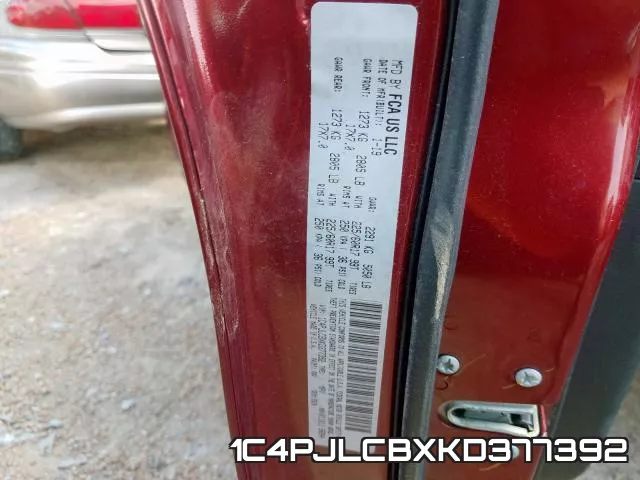 1C4PJLCBXKD377392 фото 2
