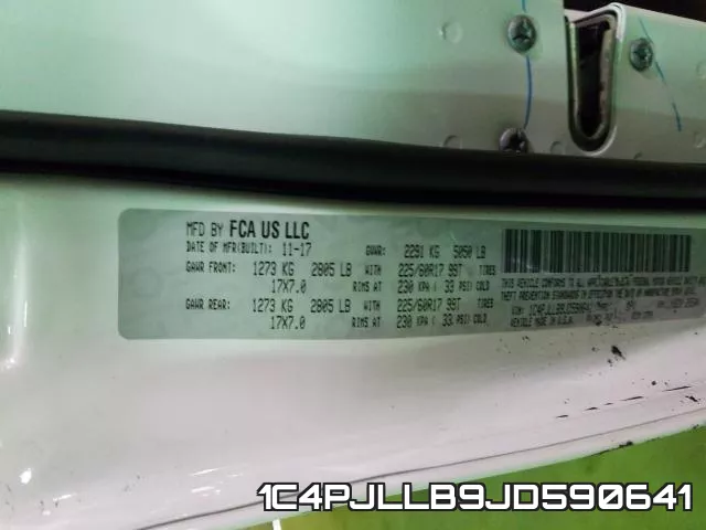 1C4PJLLB9JD590641 фото 2
