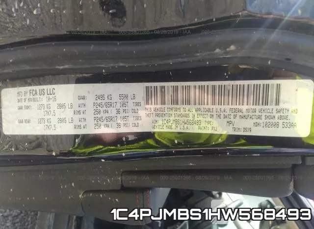 1C4PJMBS1HW568493 фото 10