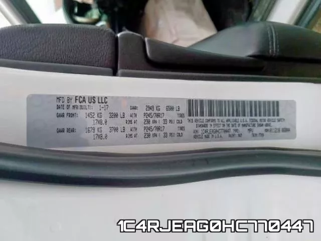 1C4RJEAG0HC770447 фото 2