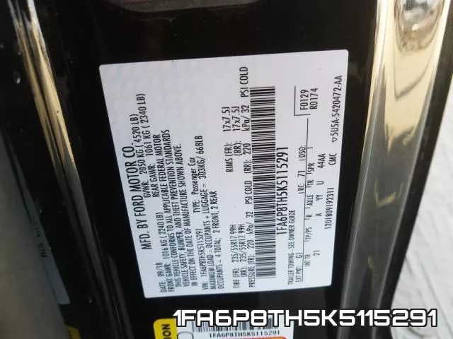 1FA6P8TH5K5115291 фото 2