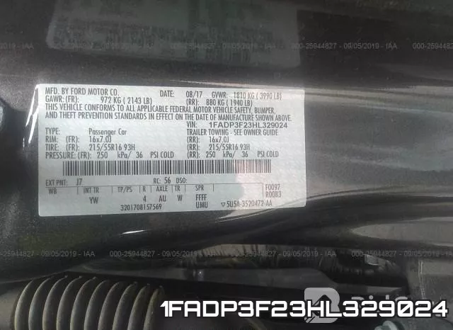 1FADP3F23HL329024 фото 10