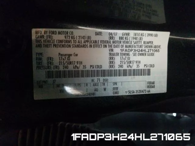 1FADP3H24HL271065 фото 2