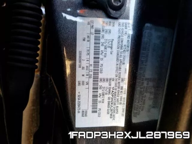 1FADP3H2XJL287969 фото 2