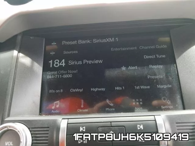 1FATP8UH6K5109419 фото 10
