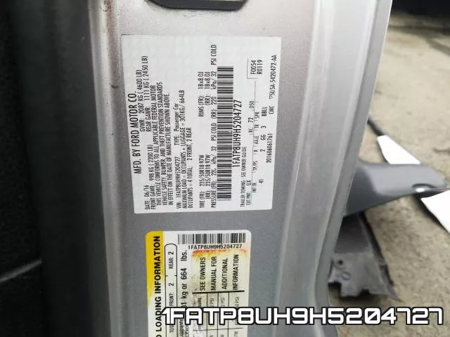 1FATP8UH9H5204727 фото 2