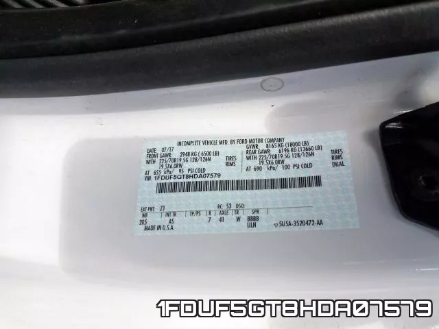 1FDUF5GT8HDA07579 фото 2