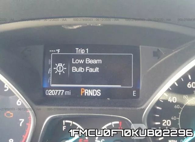 1FMCU0F70KUB02296 фото 8