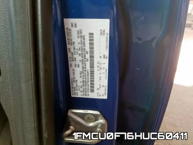 1FMCU0F76HUC60411 фото 2