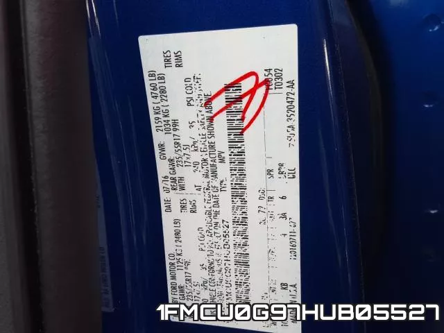 1FMCU0G97HUB05527 фото 2