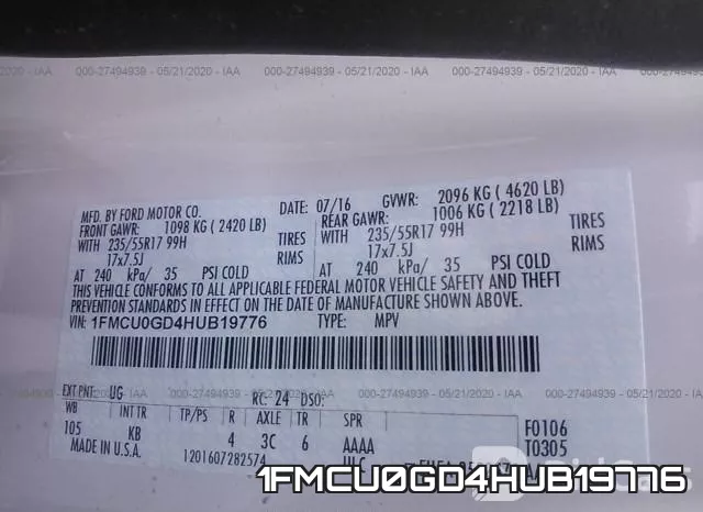 1FMCU0GD4HUB19776 фото 10
