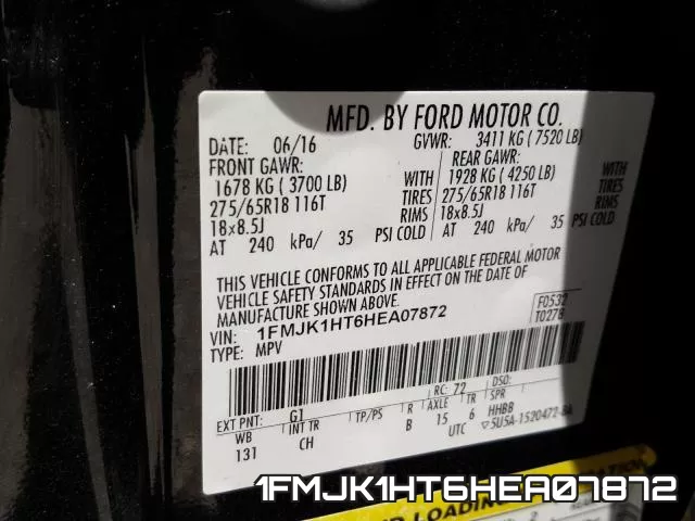 1FMJK1HT6HEA07872 фото 2