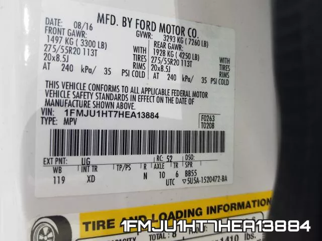 1FMJU1HT7HEA13884 фото 2