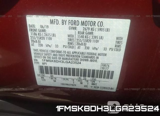 1FMSK8DH3LGA23524 фото 10