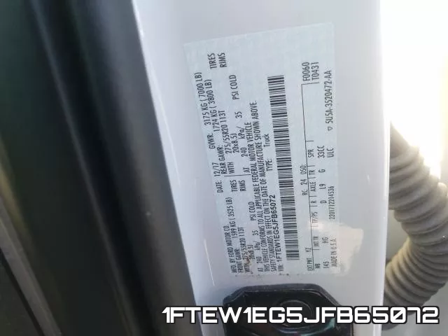 1FTEW1EG5JFB65072 фото 2