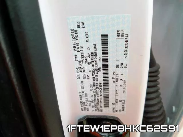 1FTEW1EP8HKC62591 фото 2