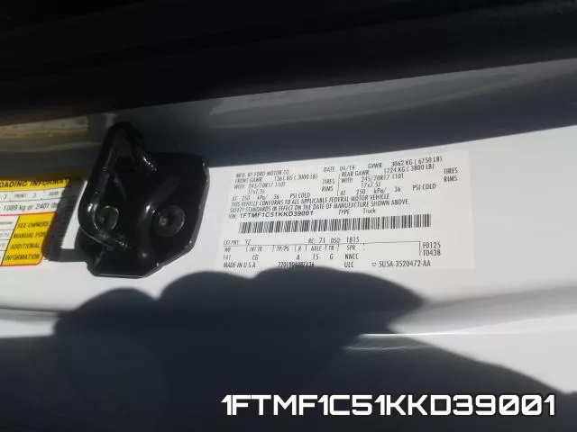 1FTMF1C51KKD39001 фото 2