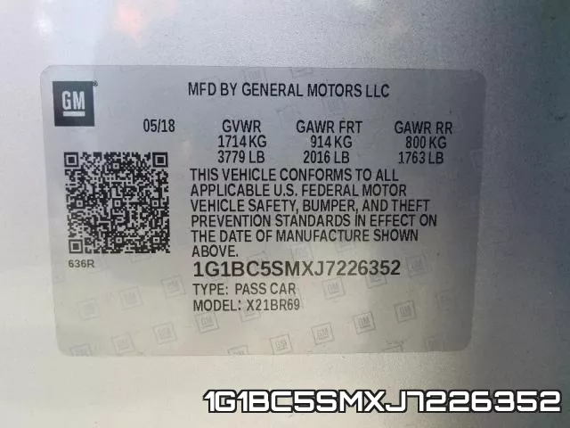 1G1BC5SMXJ7226352 фото 2