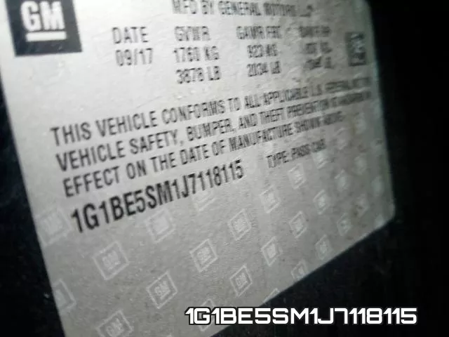 1G1BE5SM1J7118115 фото 2