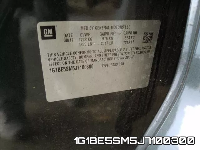 1G1BE5SM5J7100300 фото 2