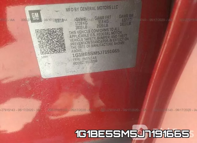 1G1BE5SM5J7191665 фото 10
