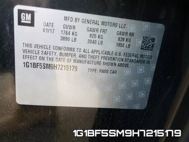 1G1BF5SM9H7215179 фото 2