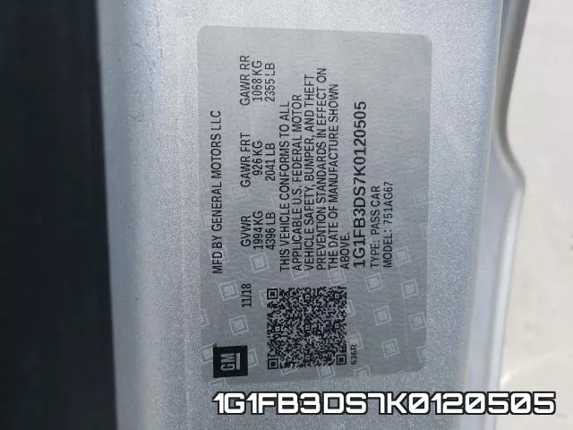 1G1FB3DS7K0120505 фото 2