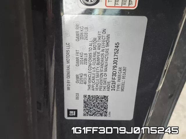 1G1FF3D79J0175245 фото 2