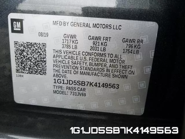 1G1JD5SB7K4149563 фото 2