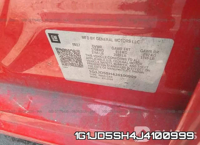 1G1JD5SH4J4100999 фото 10