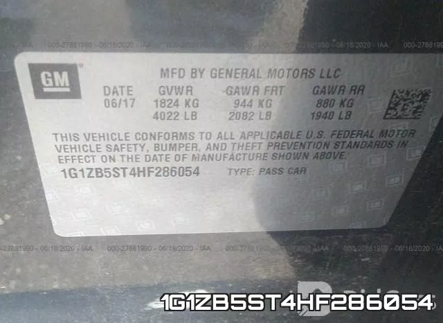 1G1ZB5ST4HF286054 фото 10