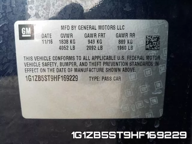 1G1ZB5ST9HF169229 фото 2