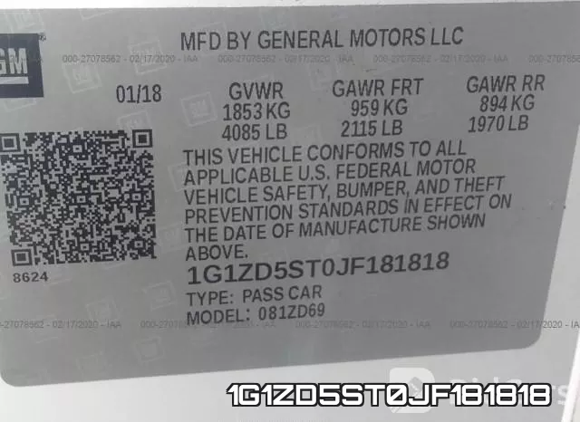 1G1ZD5ST0JF181818 фото 10