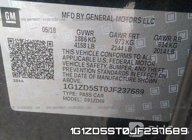 1G1ZD5ST0JF237689 фото 10