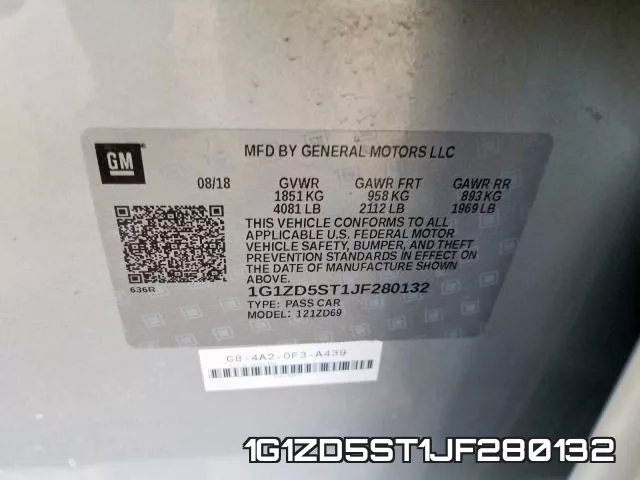 1G1ZD5ST1JF280132 фото 2