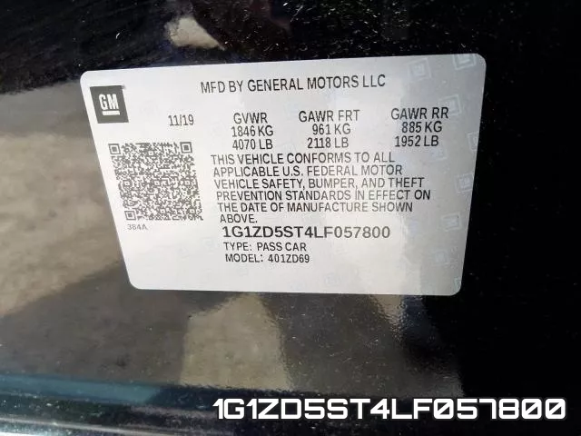 1G1ZD5ST4LF057800 фото 2