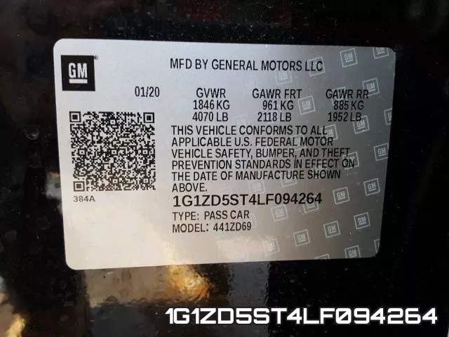 1G1ZD5ST4LF094264 фото 2
