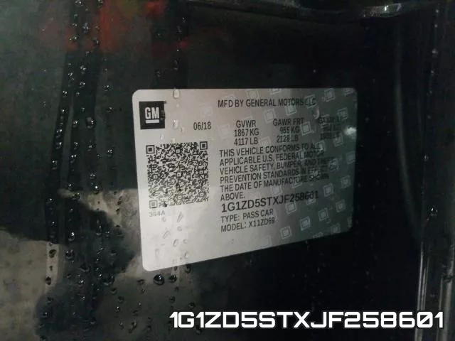 1G1ZD5STXJF258601 фото 2