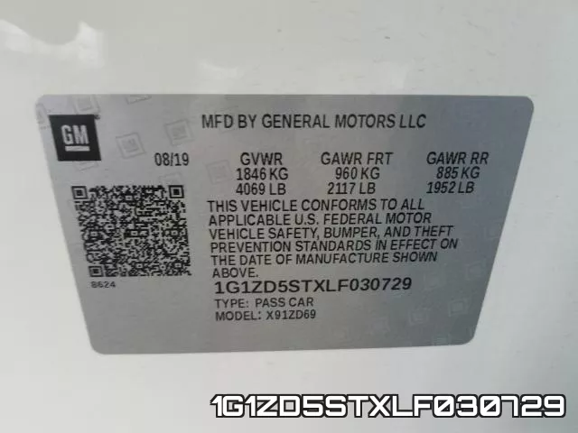 1G1ZD5STXLF030729 фото 2