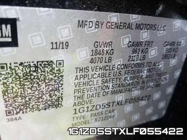 1G1ZD5STXLF055422 фото 2