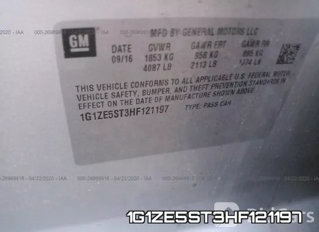 1G1ZE5ST3HF121197 фото 10