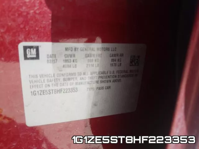 1G1ZE5ST8HF223353 фото 2