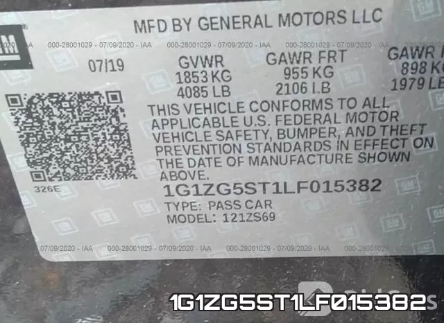 1G1ZG5ST1LF015382 фото 10