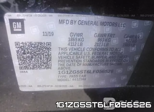 1G1ZG5ST6LF056526 фото 10